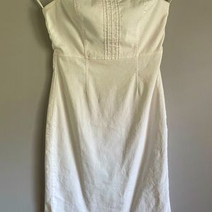 White express strapless dress